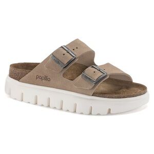 Birkenstock Papillio Sandals in Taupe and White